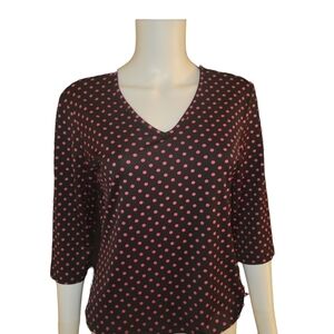 Pantology Shirt  Polka-dot Black Pink M
